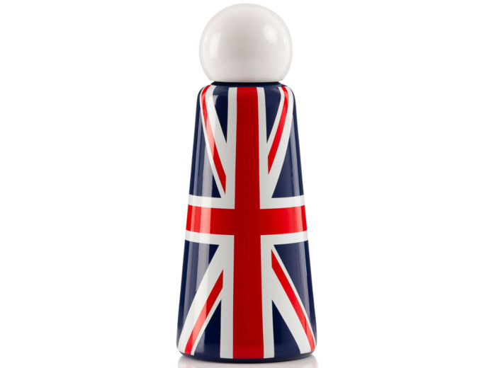 Gourde Skittle Lund London - Le Drapeau Anglais - 500 ml - La meilleur prise en main du marché, Garantie 0 fuites.