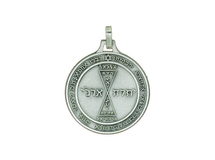 Médaille 30mm en Métal Argenté - PENTACLE VENUS