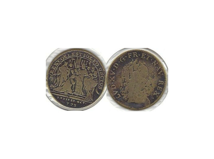 JETON - REX COELESTIO LEO UNCTUS REMIS 23 OCT 1793