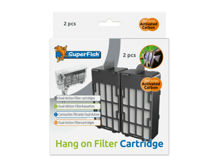 SUPERFISH, Cartouche de filtration HANG ON cartridge - 2 pièces