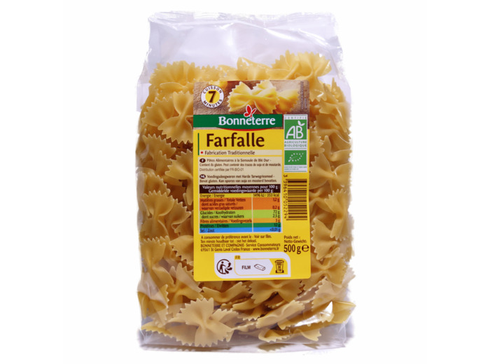 Farfalle Blanches Bio 500g