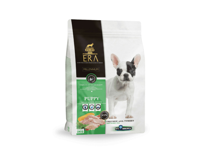 ERA Millenium, Poulet & Dinde pour Chiot (race medium) - 12KG