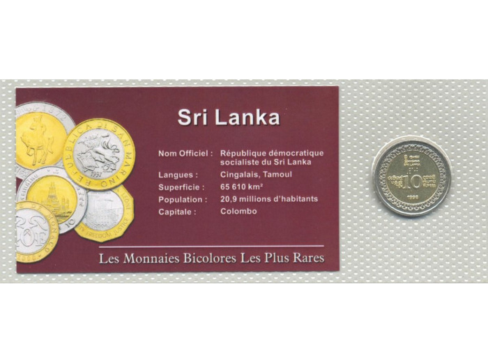 SRI LANKA 10 ROUPIES 1998 SUP/NC