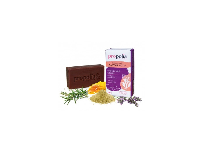 Savon Actif Propolis Miel Karité Pain de 100g