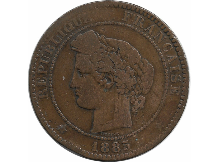 FRANCE 10 CENTIMES CERES 1885 A TB-
