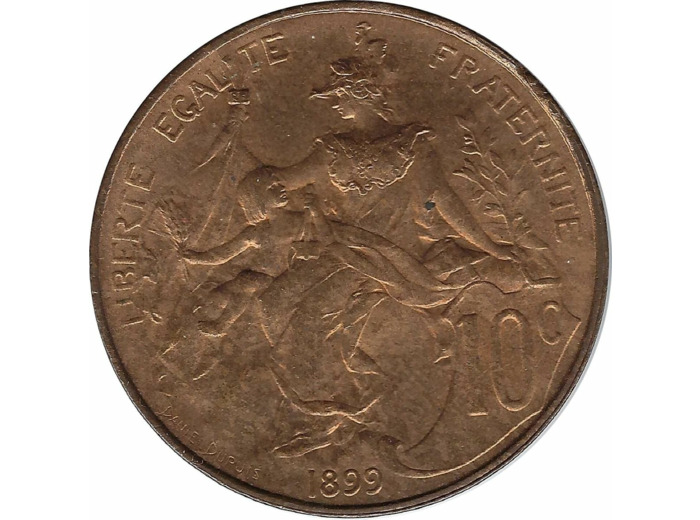 FRANCE 10 CENTIMES DUPUIS 1899 SUP/NC