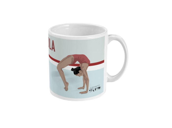 Tasse ou mug Gymnastique "Le pont" - Personnalisable