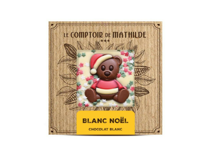 Tablette Chocolat Blanc Noël 80G