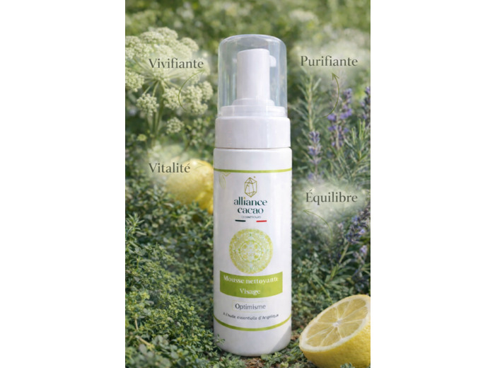 Mousse nettoyante visage à l'angélique