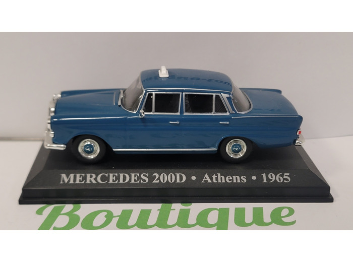 MERCEDES 200D ATHENS 1965 1/43 (TAXI DU MONDE)