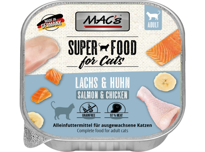 MAC'S Raffineur, saveur Saumon & Volaille pour chat - 100g
