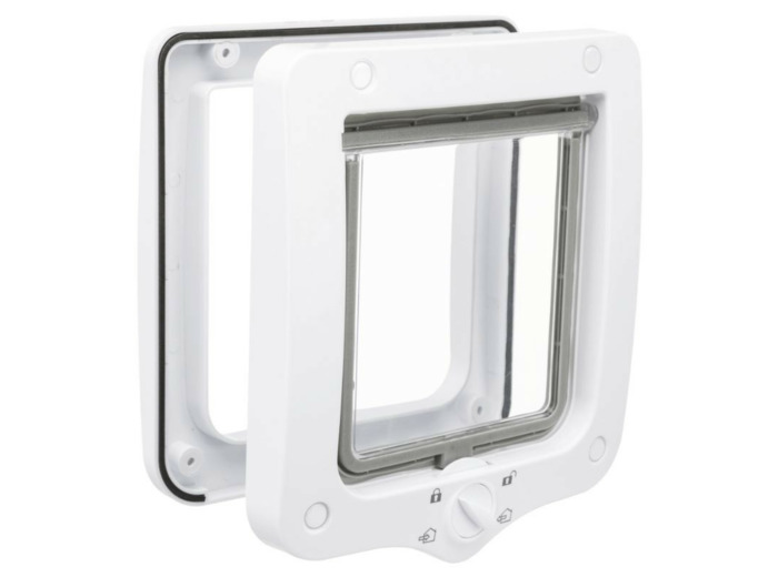 Chatière blanche 4 positions pour chats