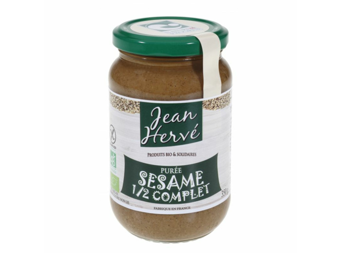 Purée de sésame 1/2 complet Bio-350g-Jean Hervé