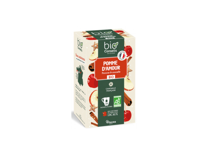 Infusion Pomme d'Amour Bio 20 sachets 35g