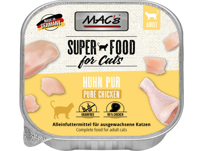 MAC'S Raffineur, Poulet pour chat - 100g