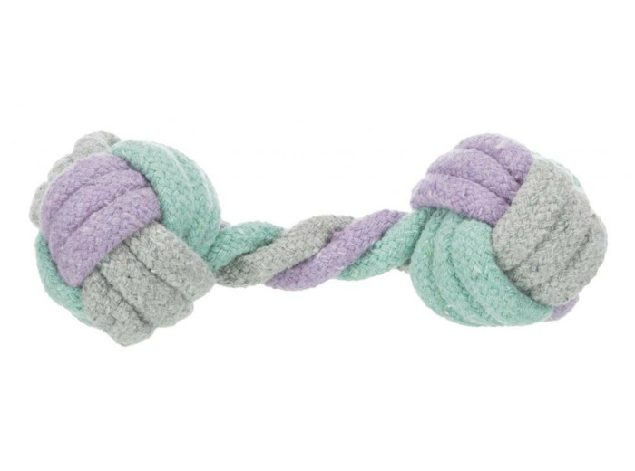TRIXIE, Jouet Haltère en corde pour chiot - 15cm