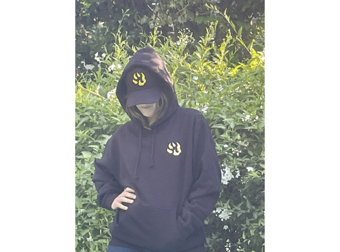 Sweat à capuche logo "patte de chien" collection été 2024.