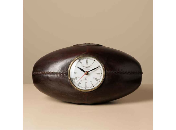 Horloge à poser ballon de rugby 18x34x19cm