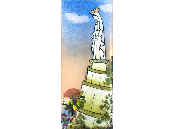 Notre Dame du Liban 15,5X6,5cm - EMAUX DU LIBAN