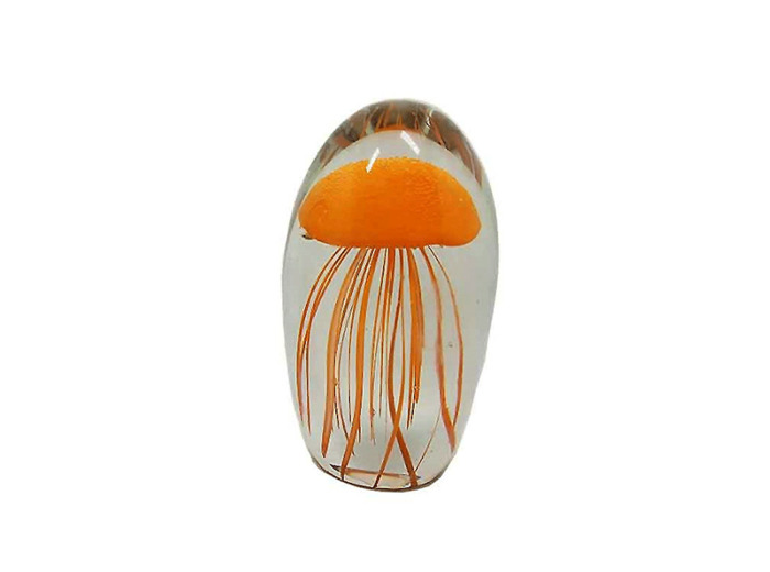 Boule sulfure méduse orange 8x14cm