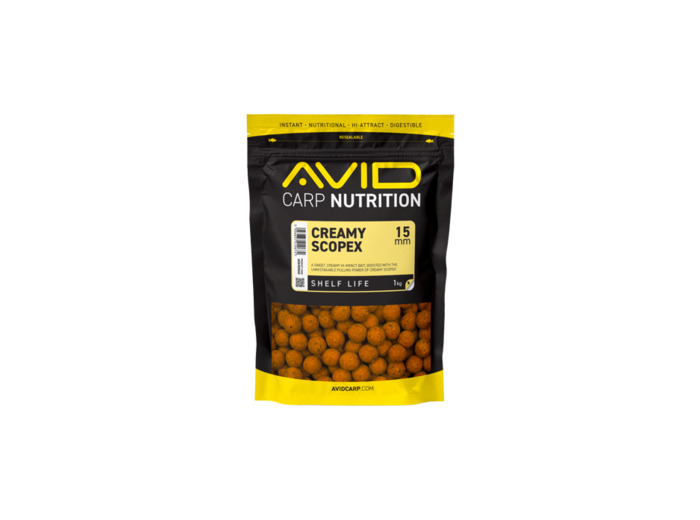 boilies creamy scopex avid carp