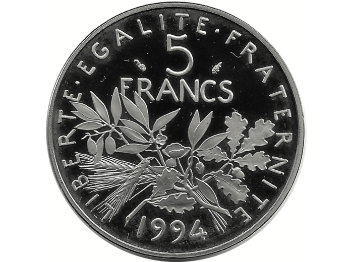 FRANCE 5 FRANCS ROTY 1994 BE