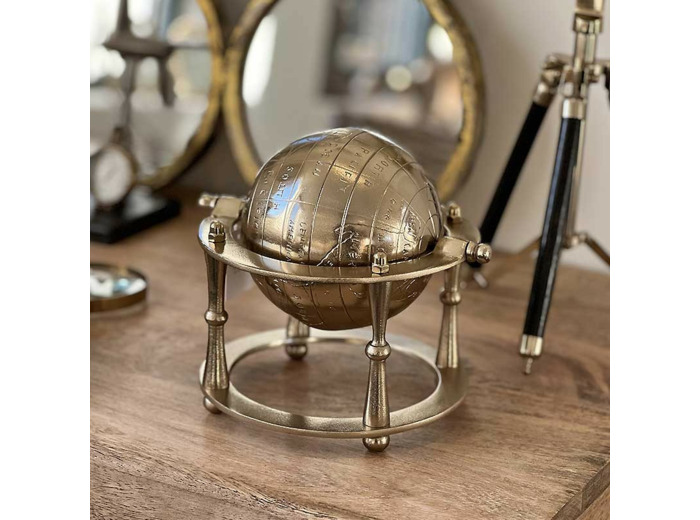 Globe décoratif doré 20x17x26cm