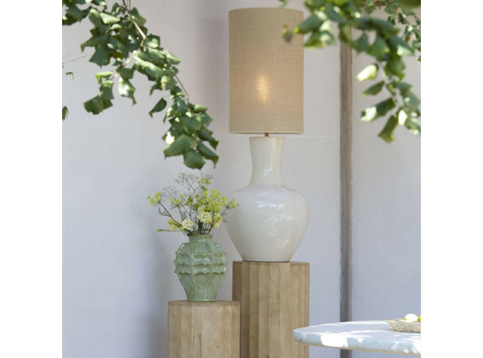 Vase céramique vert Loseto 26x26x35cm