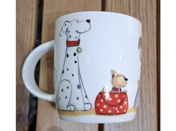 Mug porcelaine décor Chiens