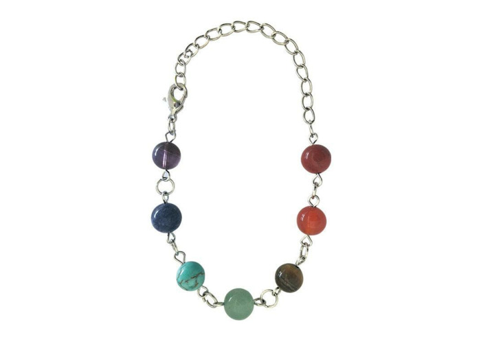 Bracelet 7 chakras Chaîne