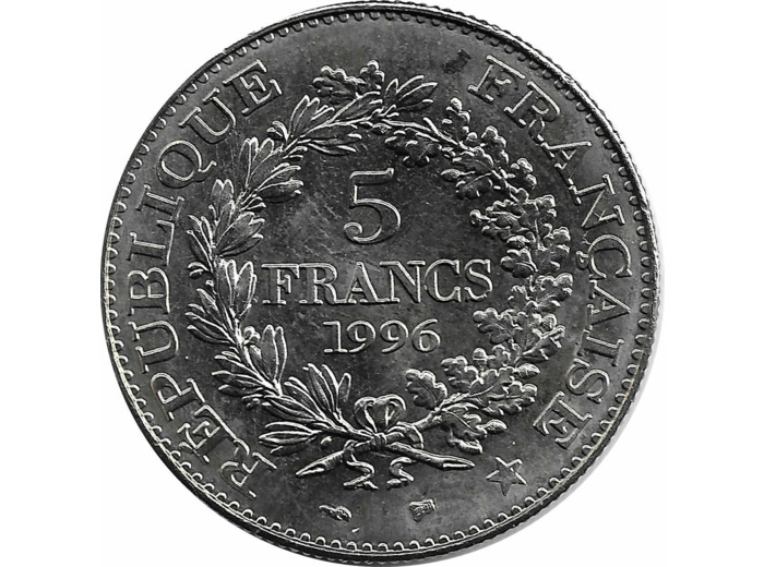 FRANCE 5 FRANCS DUPRE 1996 TTB+