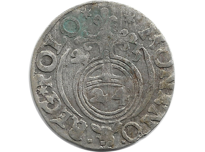 POLOGNE - SIGISMUND III 3 POLKER argent 1623 0gr95 TB+