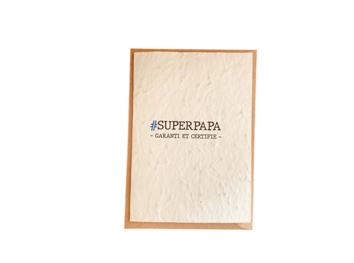 Carte à planter "Super papa"