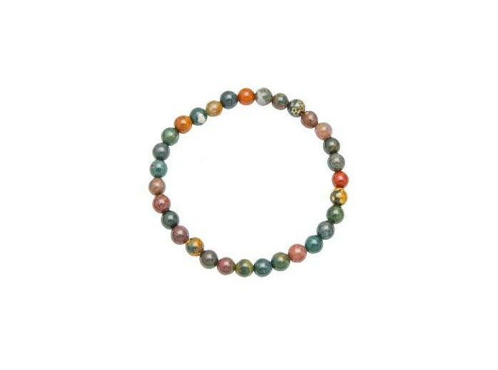Bracelet en jaspe héliotrope 6 mm
