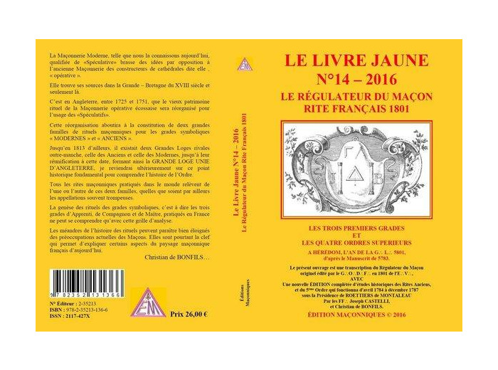 Le Livre Jaune N°14 - 2016