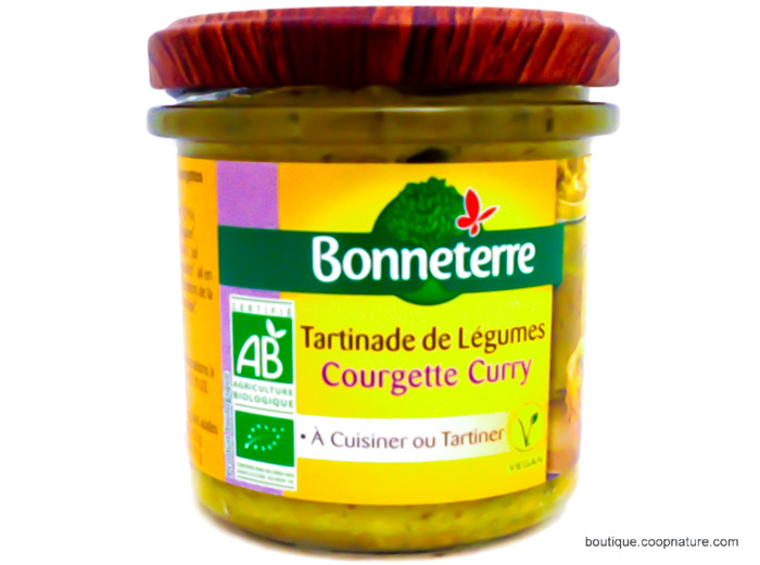 Tartinade de Légumes Courgette Curry Bio 135g