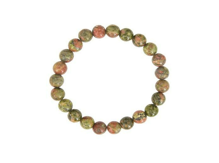 Bracelet en unakite 8 mm