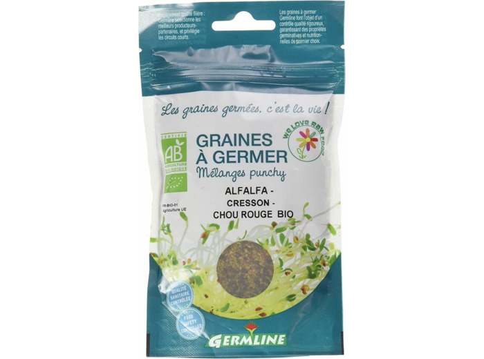 Graines a germer alfa,cress,chou 150g GERM LINE - SEC