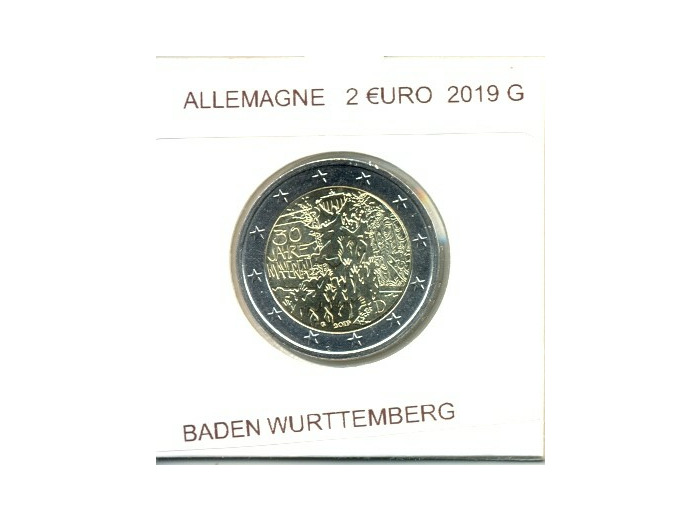 ALLEMAGNE 2019 G 2 EURO COMMEMORATIVE CHUTE DU MUR DE BERLIN SUP