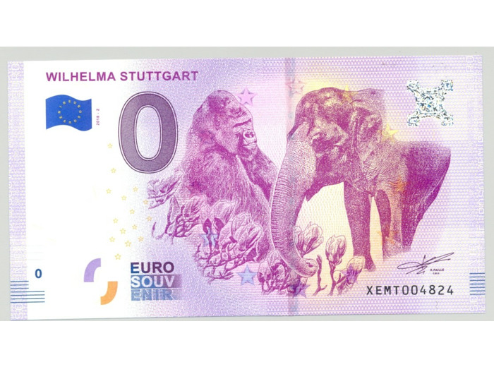 ALLEMAGNE 2018-2 WILHELMA STUTTGART BILLET SOUVENIR 0EURO TOURISTIQUE  NEUF