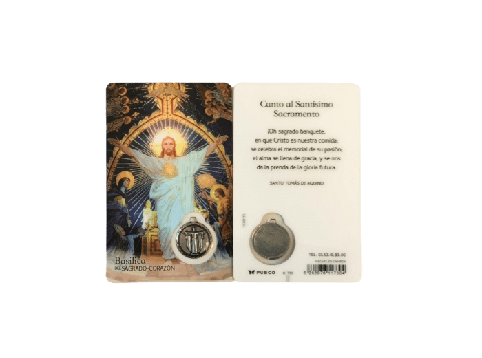 Carte-prière - Montmartre - SACRE COEUR- ESPAGNOL