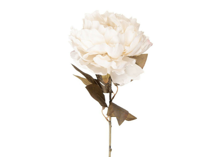 Fleur artificielle blanc plastique 70 cm