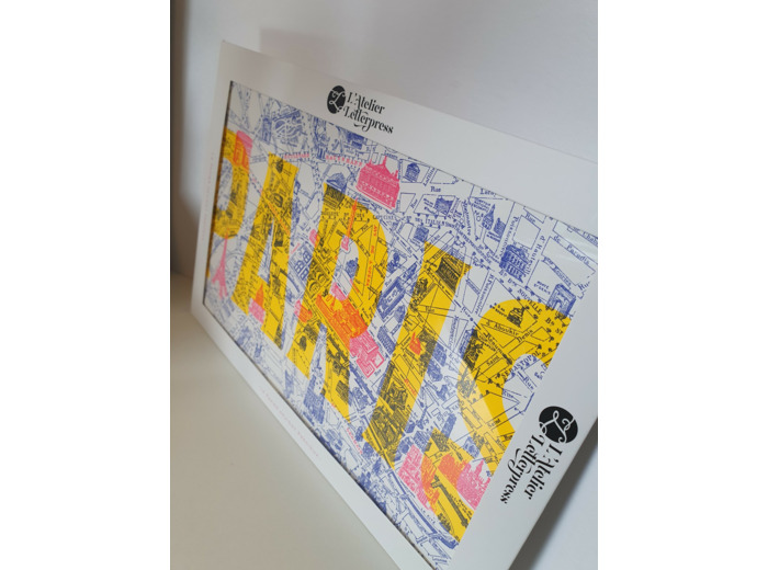 Affiche Plan de Paris