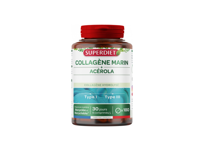 Collagène marin et Acérola 180 comprimés