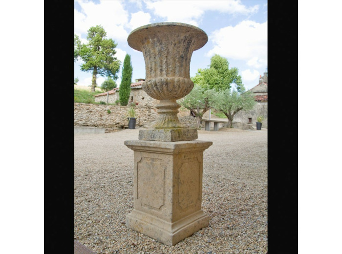 Vase jardin Médicis pierre reconstituée 75cm