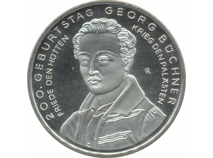 Allemagne 2013 D 10 EURO 200 ANS NAISSANCE DE GEORG BUCHNER BE