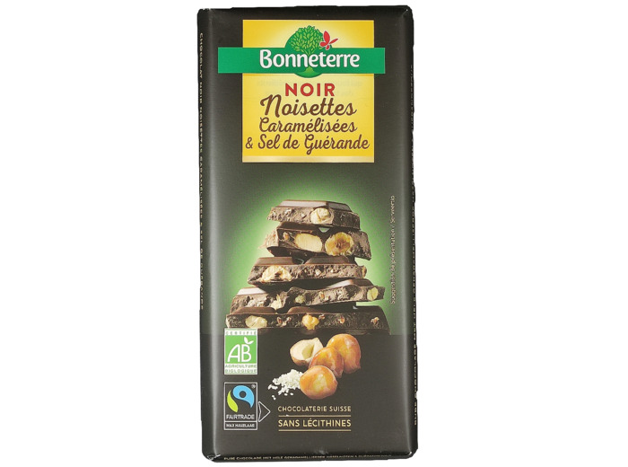 Chocolat Noir Noisettes Caramélisées Bio 180g
