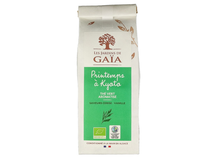 Thé Vert Aromatisé Pêche Melba 100g Bio