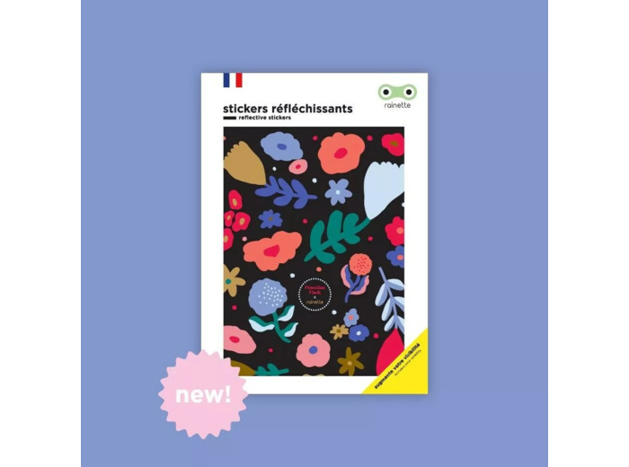 Stickers réfléchissants vélo, Fleurs - Rainette