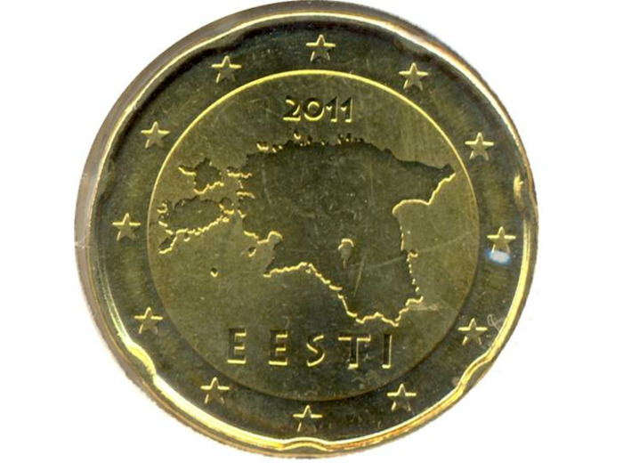 ESTONIE 20 CENTIMES 2011 SUP